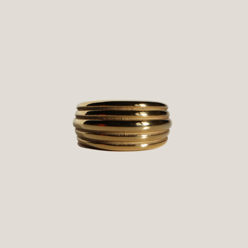 gold dome ring with ridges. gold vintage ring. gold dome ring. Street Style Jewelry. Affordable Jewelry. Stainless Steel Jewelry. Sterling Silver Jewelry. Gold Plated Jewelry. Rose Gold Plated Jewelry. Cubic Zirconia Jewelry. High Quality Jewelry. Canadian Small Business. Dainty Jewelry. Tennis Chain. Men's Jewelry. Rope Chain. Herringbone Jewelry. Signet Ring. Baguette Ring. Women's Jewelry.