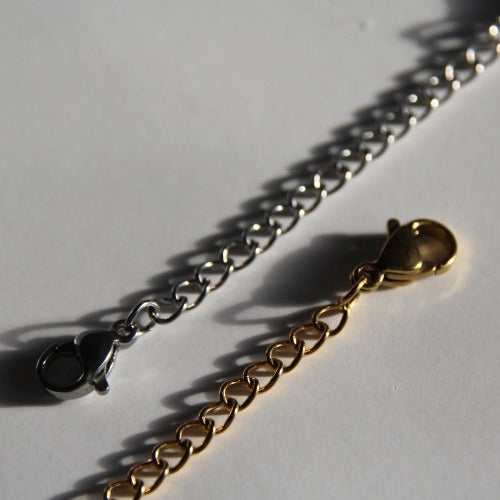 Gold Chain Extender. Silver Chain Extender. Affordable Jewelry, Stainless Steel Jewelry, Sterling Silver Jewelry, Gold Plated Jewelry, Rose Gold Plated Jewelry, Cubic Zirconia Jewelry, High Quality Jewelry, Canadian Small Business, Dainty Jewelry, Tennis Chain, Men's Jewelry, Rope Chain, Herringbone Jewelry, Signet Ring, Baguette Ring, Women's Jewelry, Hoop Earrings, Gold Hoops, Silver Hoops