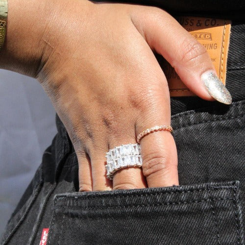 Dainty Rose Gold Ring. Affordable Jewelry, Stainless Steel Jewelry, Sterling Silver Jewelry, Gold Plated Jewelry, Rose Gold Plated Jewelry, Cubic Zirconia Jewelry, High Quality Jewelry, Canadian Small Business, Dainty Jewelry, Tennis Chain, Men's Jewelry, Rope Chain, Herringbone Jewelry, Signet Ring, Baguette Ring, Women's Jewelry