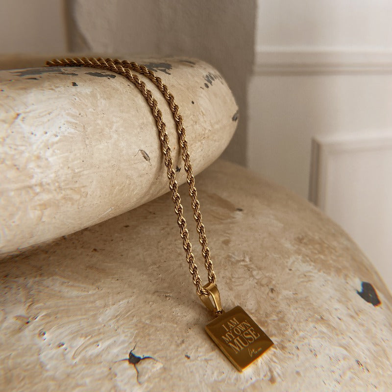 Gold plated rope chain. Gold pendant chain. Street Style Jewelry. Affordable Jewelry. Stainless Steel Jewelry. Sterling Silver Jewelry. Gold Plated Jewelry. Rose Gold Plated Jewelry. Cubic Zirconia Jewelry. High Quality Jewelry. Canadian Small Business. Dainty Jewelry. Tennis Chain. Men's Jewelry. Rope Chain. Herringbone Jewelry. Signet Ring. Baguette Ring. Women's Jewelry. 